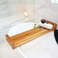 29-Inch Natural Teak Bath Tray and Seat with Handles