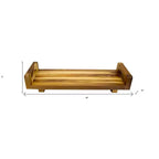 29-Inch Natural Teak Bath Tray and Seat with Handles