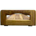 29-Inch Natural Teak Bath Tray and Seat with Handles