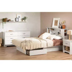 6-Drawer Horizontal Dresser in White