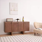Modern Wood Storage Sideboard with Adjustable Shelves