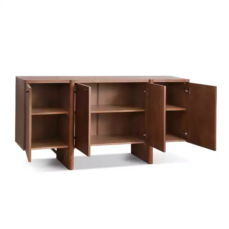 Modern Wood Storage Sideboard with Adjustable Shelves