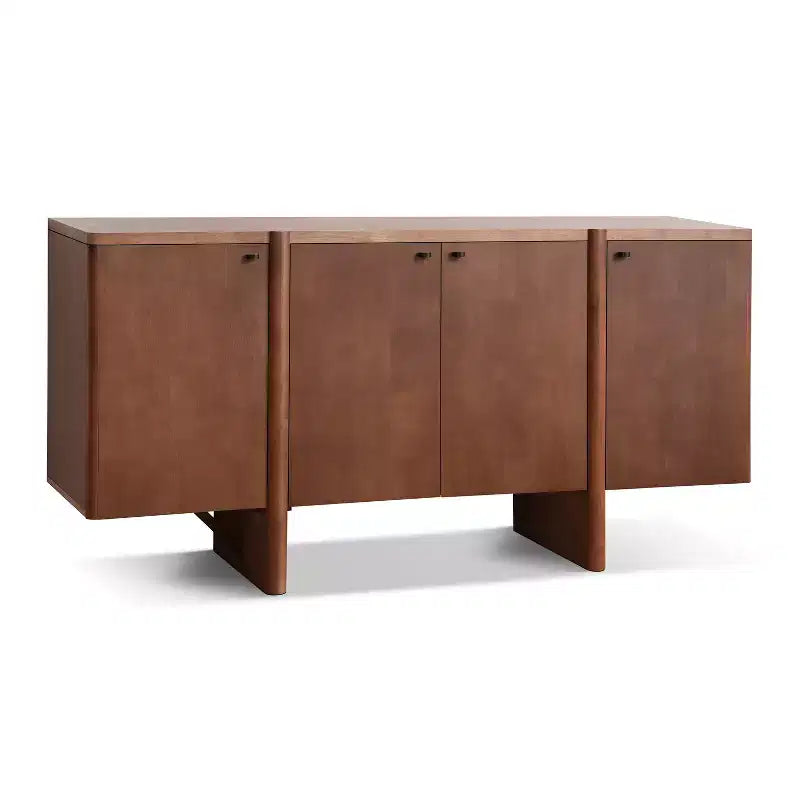Modern Wood Storage Sideboard with Adjustable Shelves