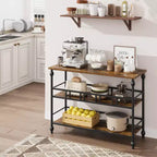 Narrow Console Table with Storage Rack