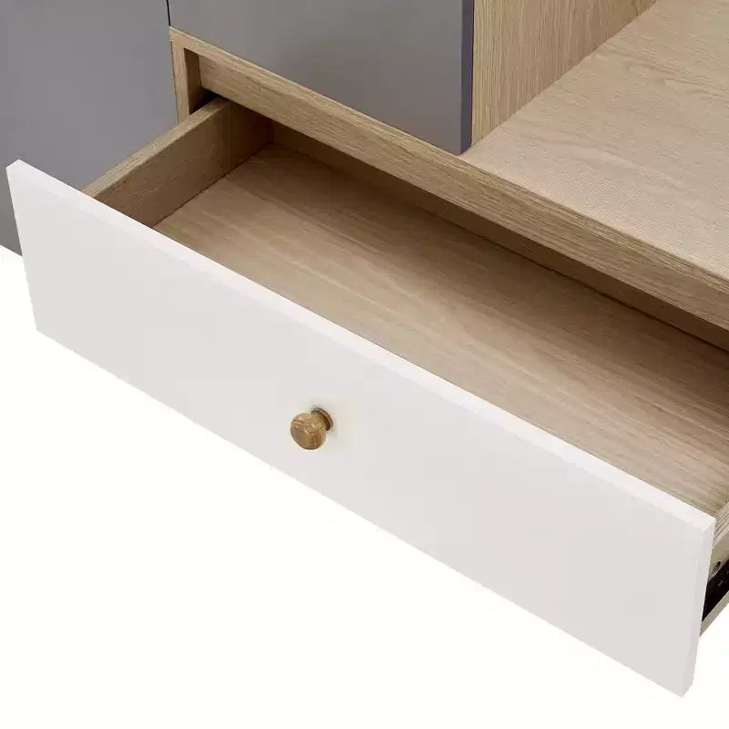 Multi-functional Shoe Storage Bench with Cabinet and Rack