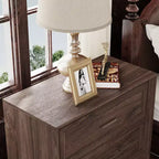 3-Drawer Nightstand with Vintage Wood Finish