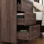 3-Drawer Nightstand with Vintage Wood Finish