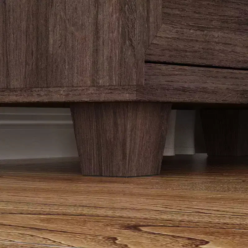 3-Drawer Nightstand with Vintage Wood Finish