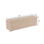 Modern Upholstered Long Ottoman Bench