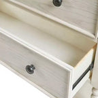 Farmhouse Solid Wood 2-Drawer Accent Chest with Shelf