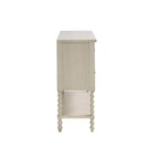 Farmhouse Solid Wood 2-Drawer Accent Chest with Shelf