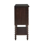 Farmhouse Solid Wood 2-Drawer Accent Chest with Shelf