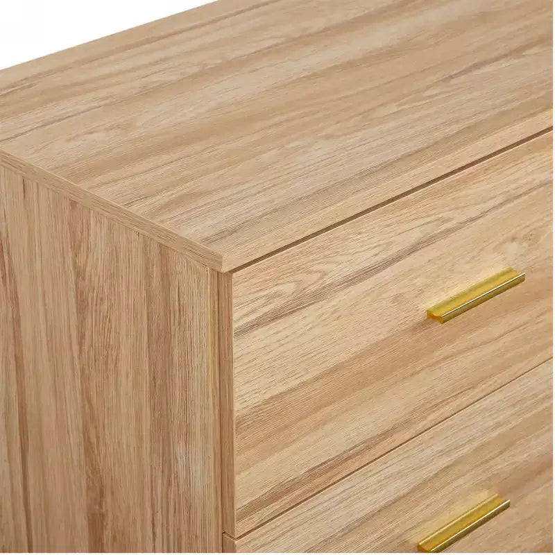 8/9-Drawer Dresser with Gold Handles – Wide Bedroom Storage Chest
