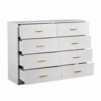 8/9-Drawer Dresser with Gold Handles – Wide Bedroom Storage Chest