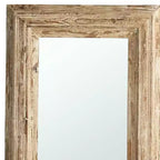 39" Natural Distressed Wood Framed Accent Mirror