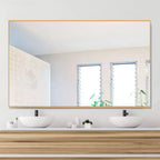 51x31 Inch Aluminum Frame Rectangle Full Length Mirror Without Stand