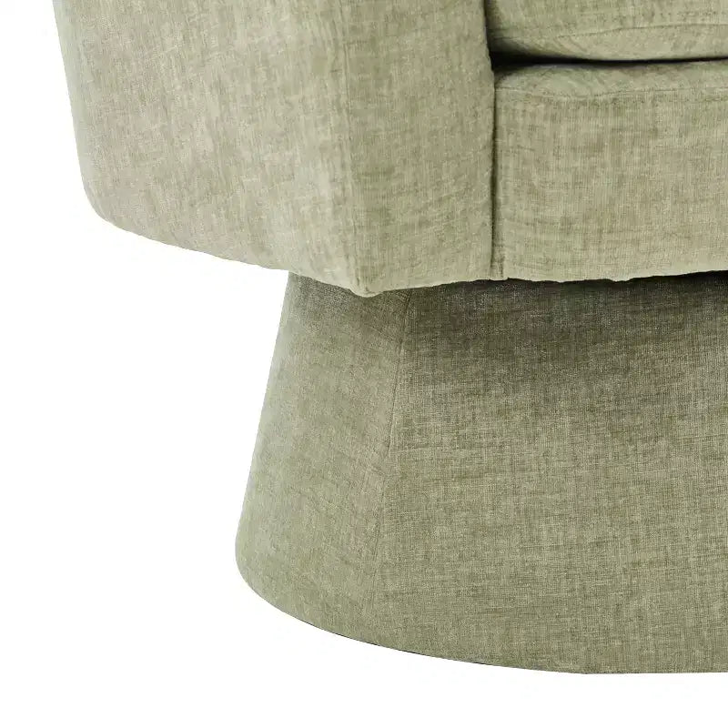 Contemporary 360 Swivel Chenille Upholstered Accent Chair with Cushion