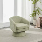 Contemporary 360 Swivel Chenille Upholstered Accent Chair with Cushion