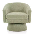 Contemporary 360 Swivel Chenille Upholstered Accent Chair with Cushion