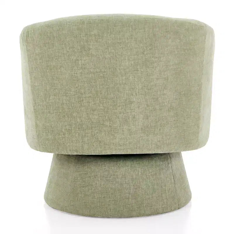Contemporary 360 Swivel Chenille Upholstered Accent Chair with Cushion