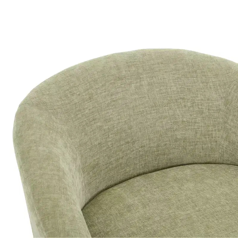 Contemporary 360 Swivel Chenille Upholstered Accent Chair with Cushion