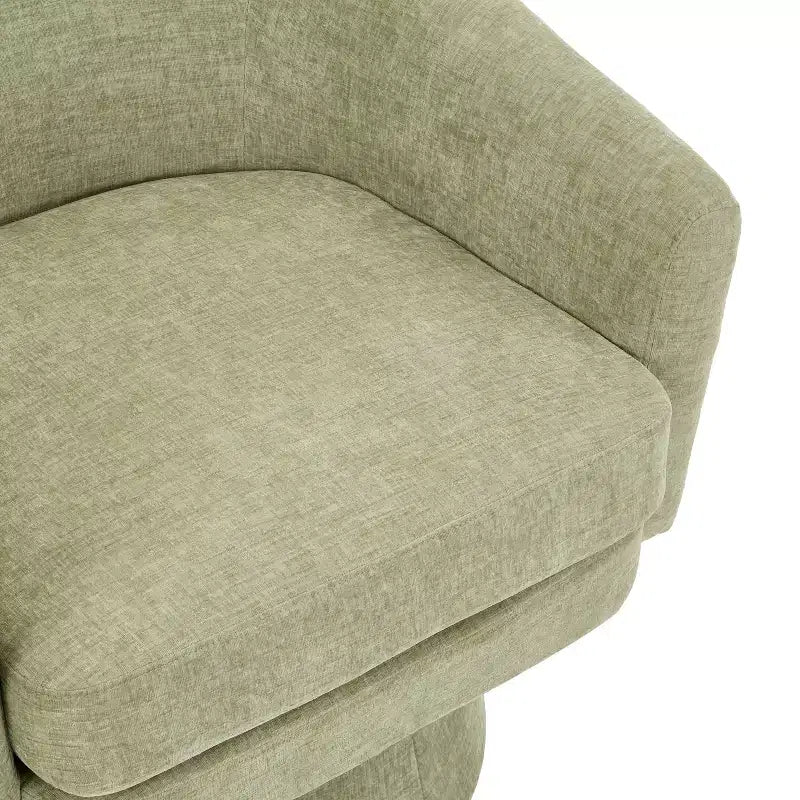 Contemporary 360 Swivel Chenille Upholstered Accent Chair with Cushion