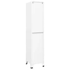 5-Door Steel Locker Cabinet with Lockable Compartments – White