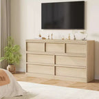7-Drawer Dresser with Large Storage – Wooden Chest of Drawers for Bedroom, Living Room and Nursery