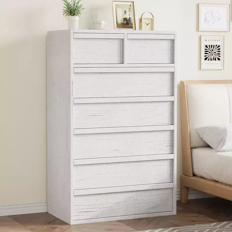 7-Drawer Dresser with Large Storage – Wooden Chest of Drawers for Bedroom, Living Room and Nursery