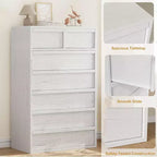 7-Drawer Dresser with Large Storage – Wooden Chest of Drawers for Bedroom, Living Room and Nursery
