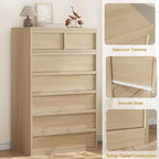 7-Drawer Dresser with Large Storage – Wooden Chest of Drawers for Bedroom, Living Room and Nursery