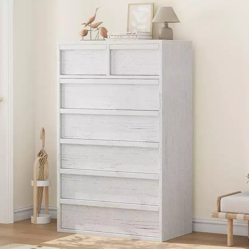 7-Drawer Dresser with Large Storage – Wooden Chest of Drawers for Bedroom, Living Room and Nursery