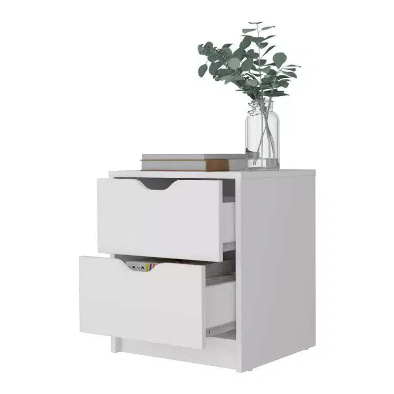2-Drawer Nightstand for Bedroom and Living Room