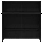 Reception Desk Black 39.4" x 19.7" x 40.7" Engineered Wood