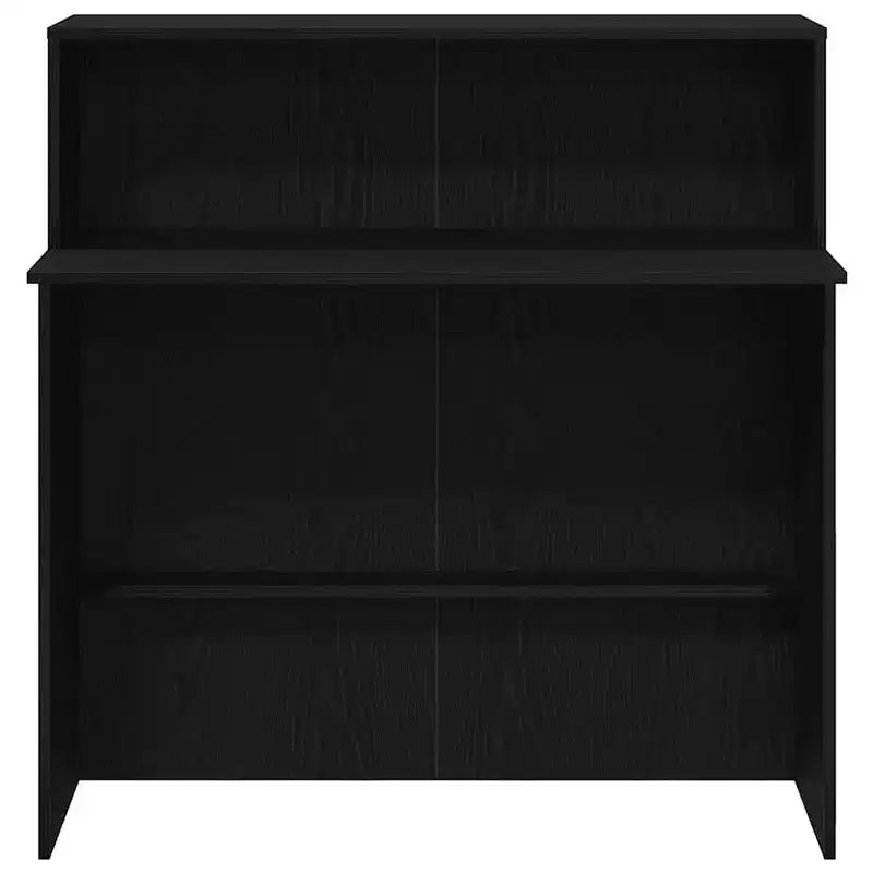 Reception Desk Black 39.4" x 19.7" x 40.7" Engineered Wood