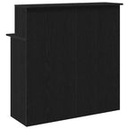 Reception Desk Black 39.4" x 19.7" x 40.7" Engineered Wood