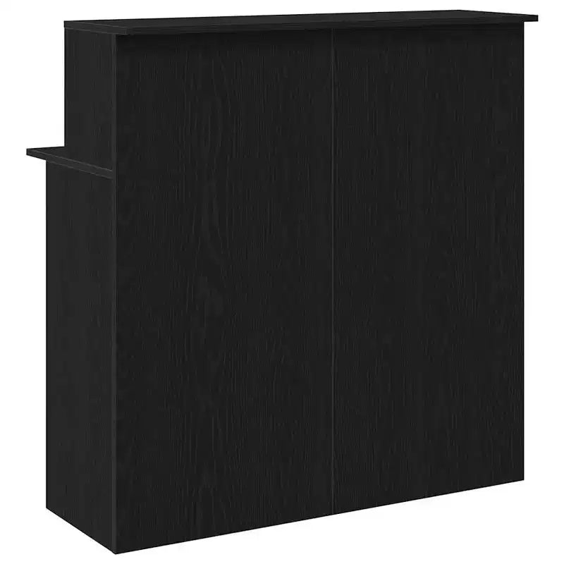 Reception Desk Black 39.4" x 19.7" x 40.7" Engineered Wood