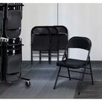 Metal Folding Chair – Black