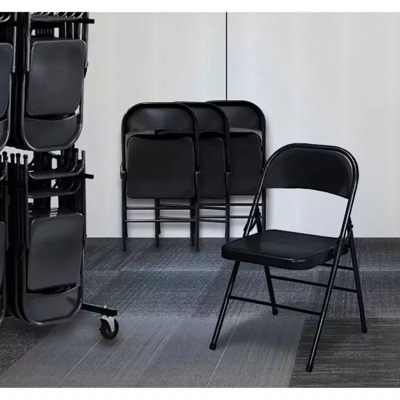Metal Folding Chair – Black