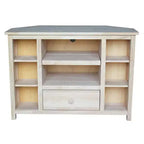Corner Entertainment TV Stand for TVs up to 42" – Solid Wood Media Console