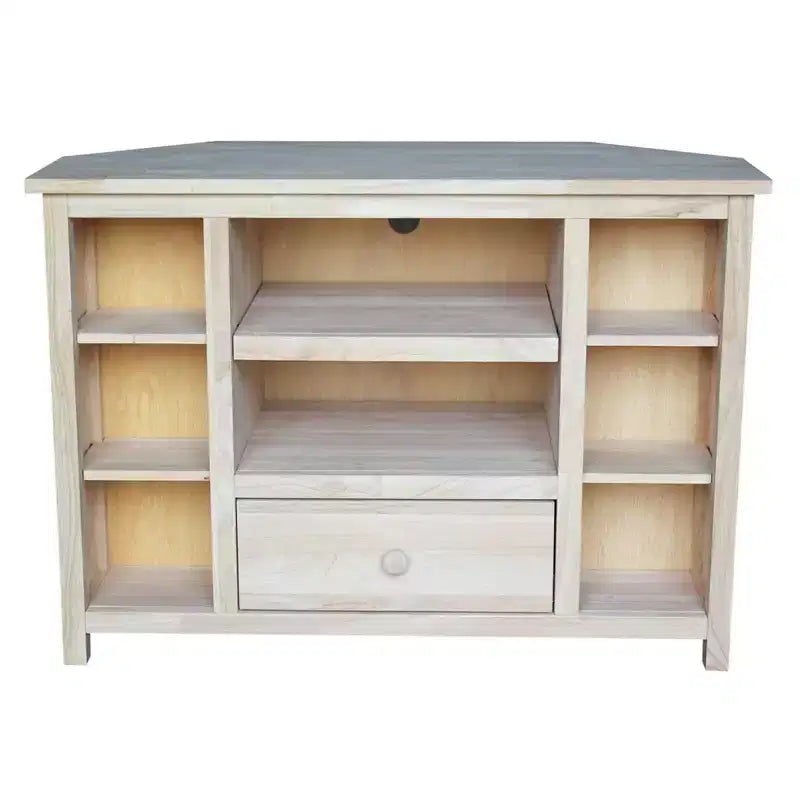 Corner Entertainment TV Stand for TVs up to 42" – Solid Wood Media Console