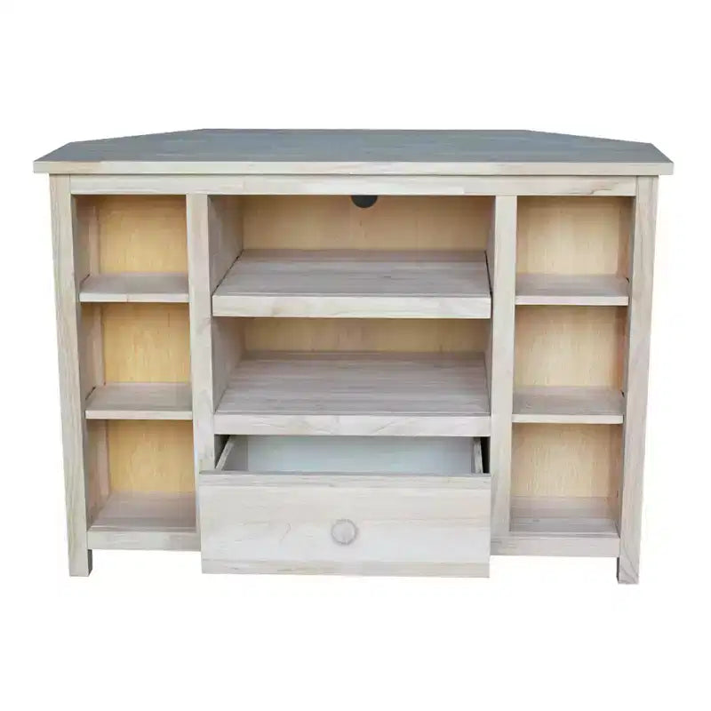 Corner Entertainment TV Stand for TVs up to 42" – Solid Wood Media Console